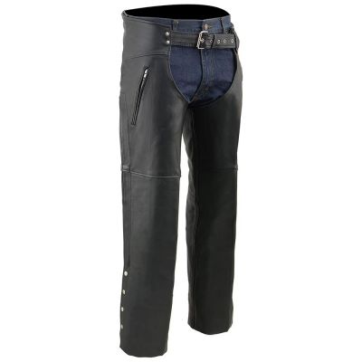 Mens Motorcycle Rider Leather Chap