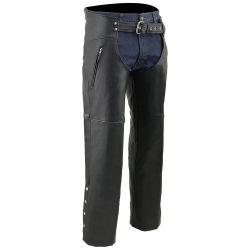 Mens Motorcycle Rider Leather Chap