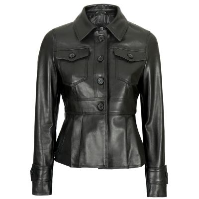 Women Short body Leather Fashion Jacket