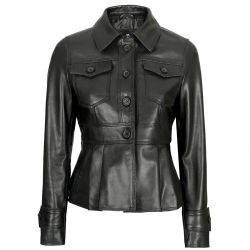 Women Short body Leather Fashion Jacket