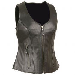 Women Premium Cowhide Leather Vest