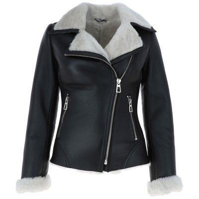 Womens Side Zip Winter Jacket Black